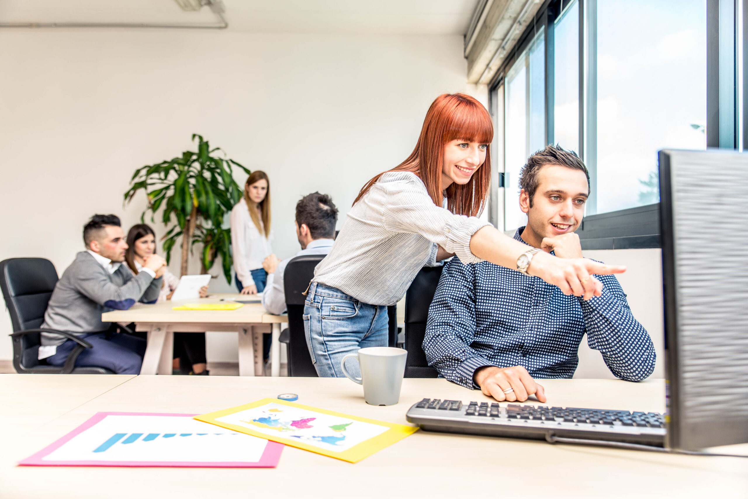 Besprechung in einem modernen Büro